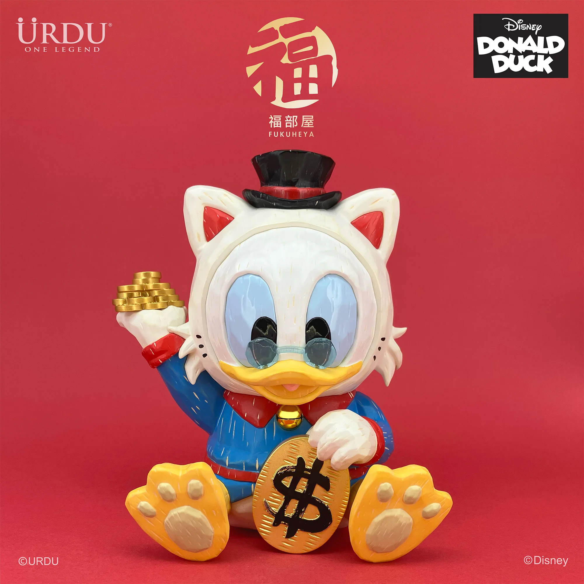 URDU / DISNEY FUKUHEYA MANEKI NEKO - SCROOGE MCDUCK (ORIGINAL)