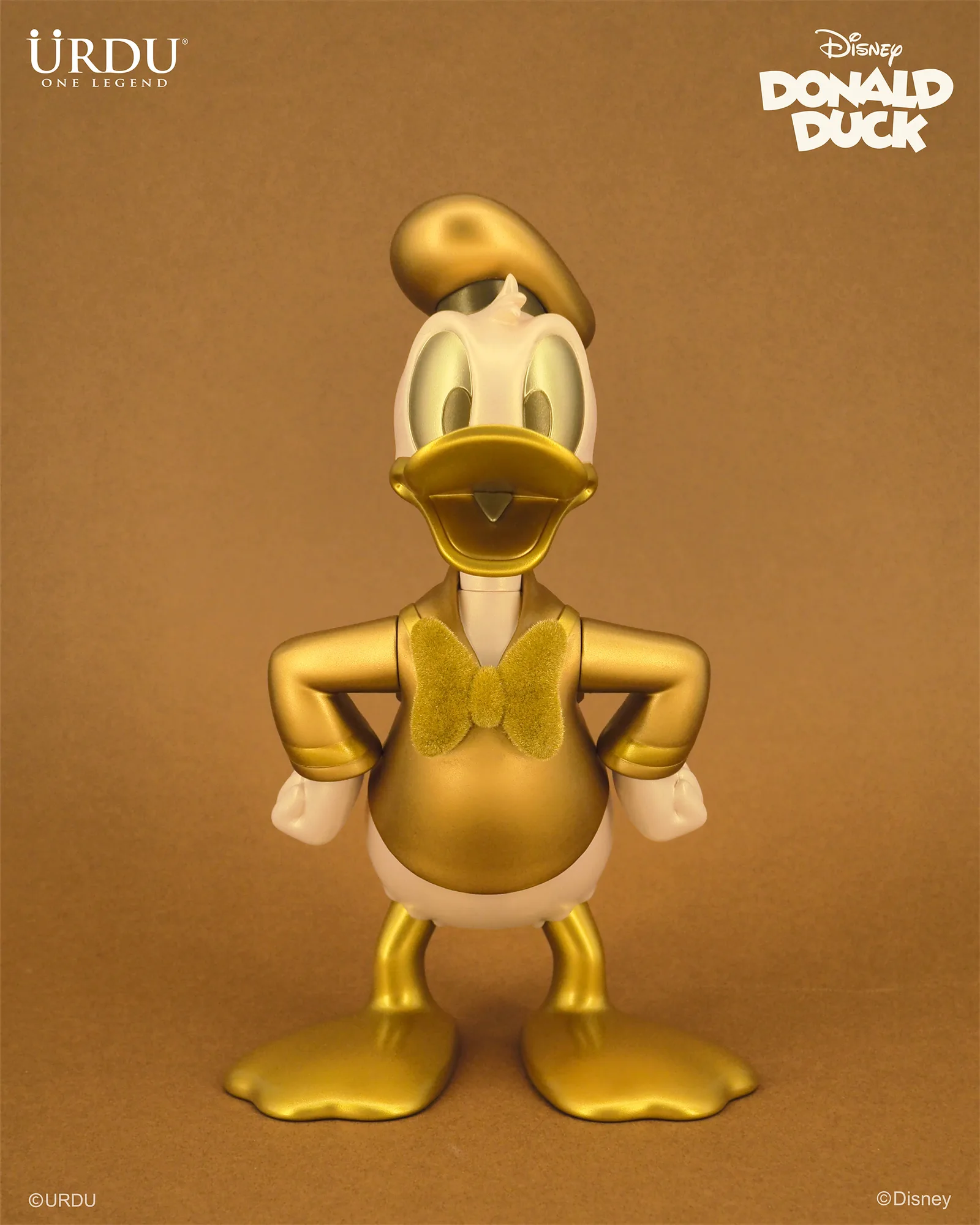 URDU / DISNEY 7 INCH STANDING FIGURE - DONALD DUCK (SPECIAL GOLDEN EDITION)