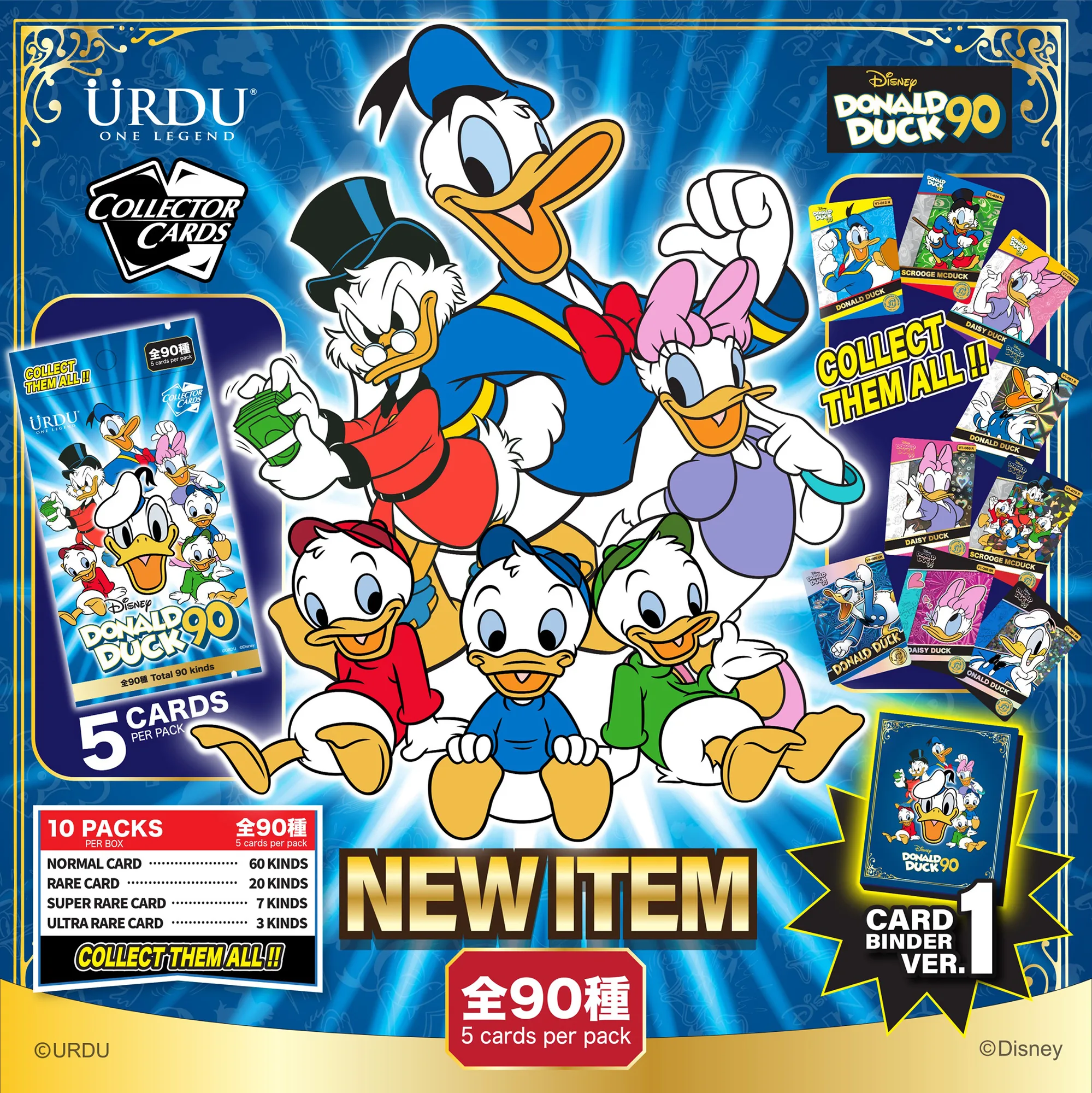 URDU DISNEY COLLECTOR CARDS - DONALD DUCK 90