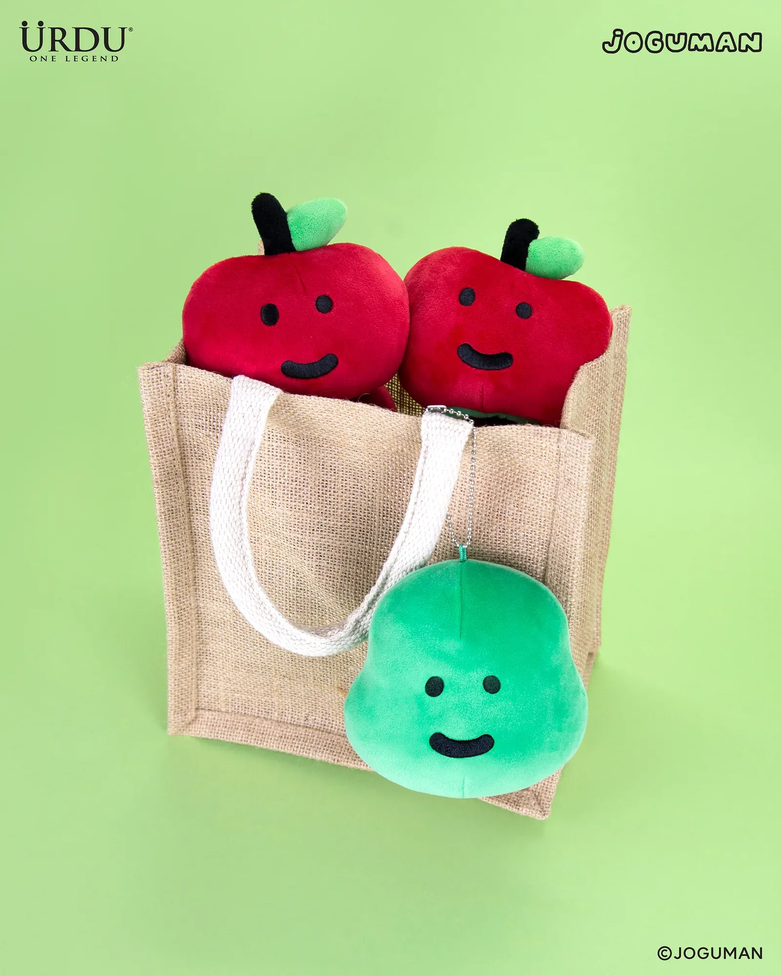 JOGUMAN REVERSIBLE PLUSH KEYCHAIN