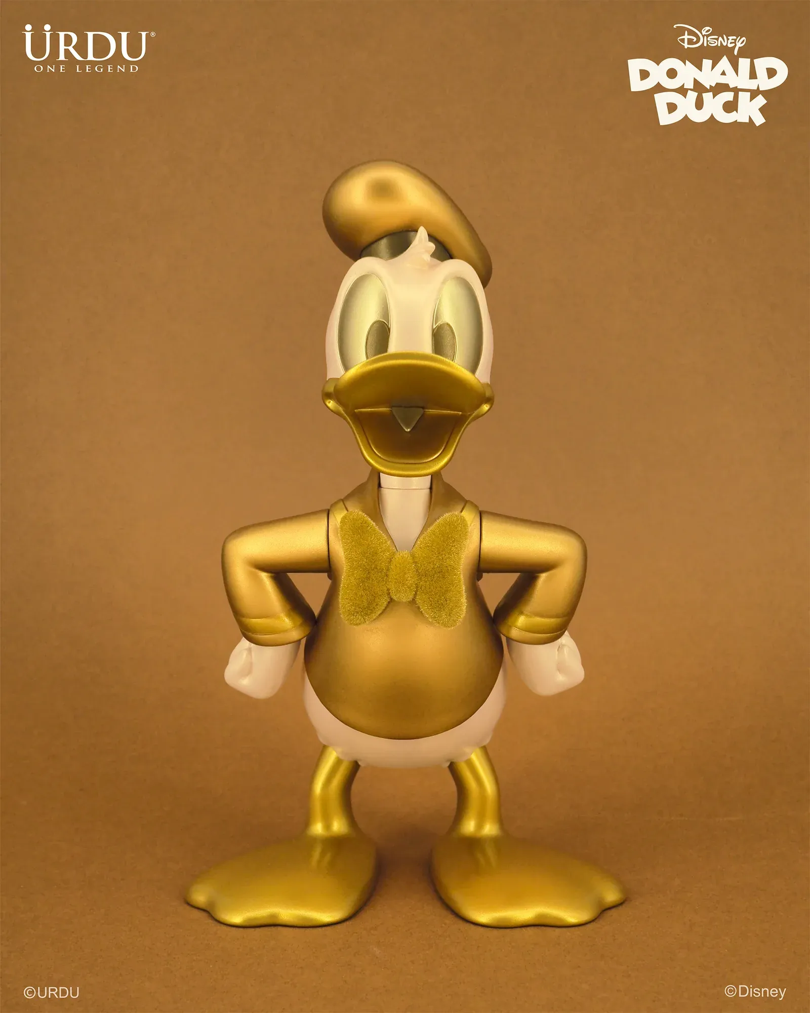 URDU / DISNEY 7 INCH STANDING FIGURE - DONALD DUCK (SPECIAL GOLDEN EDITION)