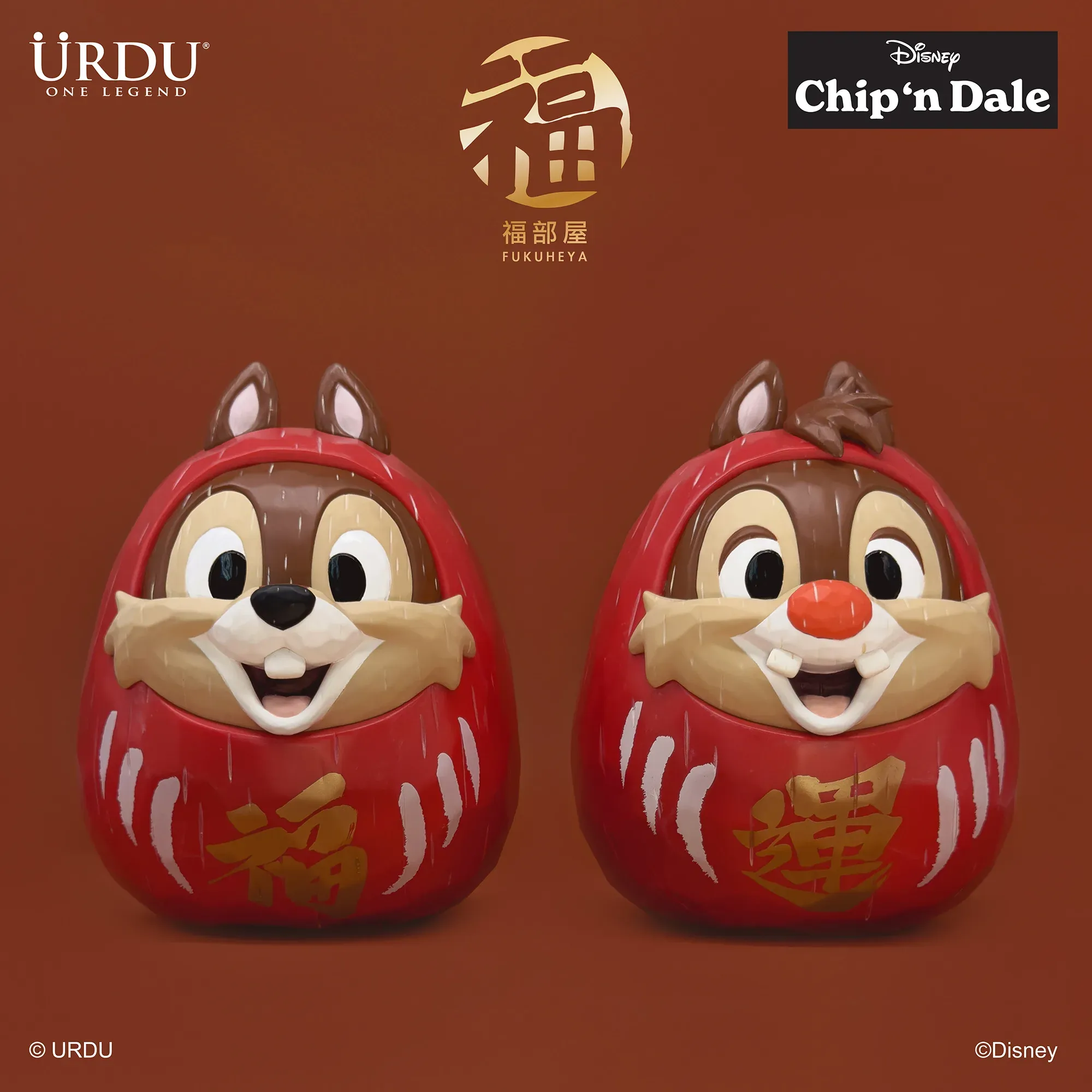 URDU / DISNEY FUKUHEYA DARUMA - CHIP ‘N DALE (ORIGINAL)